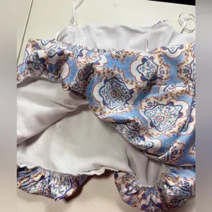 A COLLECTION ‎ White Blouse with Colorful Floral Design size m thumbnail 14