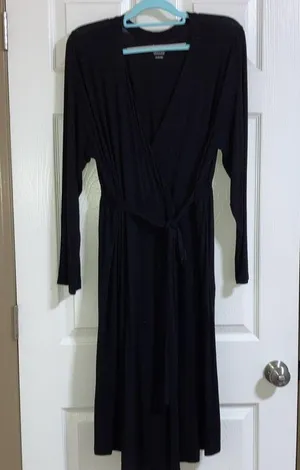 Bump in the Night Women’s Black Maternity bath robe size 2X thumbnail 7