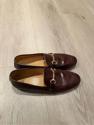 H&M Dark Brown Cherry Reddish Leather Bit Loafers thumbnail 3