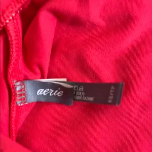 Aerie Red One-Piece Swimsuit with Crochet Detail thumbnail 3