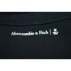 Women Abercrombie & Fitch Black Square Neck Long Sleeve Bodysuit Top Size Medium thumbnail 3