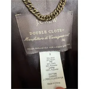 J.Crew Classic lady day coat in Italian double-cloth wool with Thinsulate black thumbnail 6