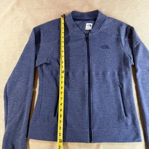 The North Face Women’s Large Full Zip Jacket Blue Heather Fleece NWOT thumbnail 6