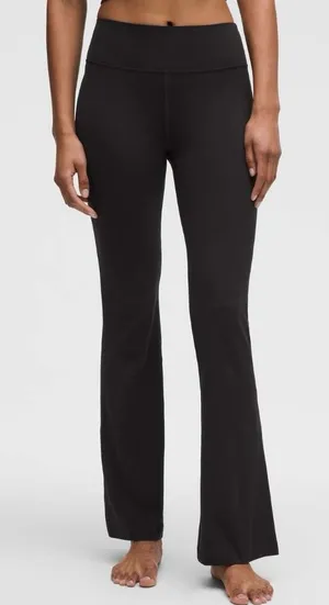 Lululemon NWT Groove Nulu High Rise Flared Pants Regular Leggings Black Size 6 thumbnail 1