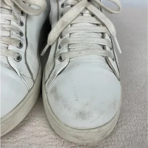 Blackstone White RL90 Low Top‎ Sneaker with Silver Accents thumbnail 4
