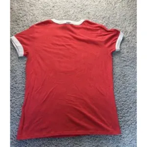 Victoria's Secret PINK L Sequin Logo Ringer T-Shirt Red Cotton thumbnail 3