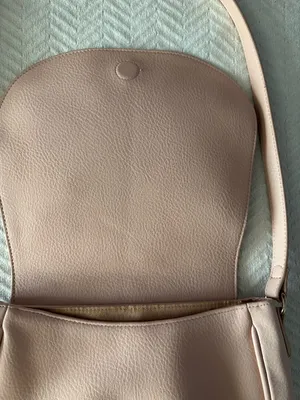 Classic Women's Saddle Crossbody Bag in Blush Pink thumbnail 5