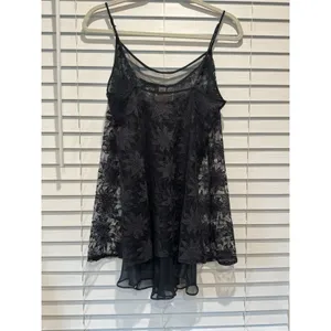 Vintage Victoria's Secret Gold‎ Label Sheer Black Lace Teddy Small Dark Romantic thumbnail 8