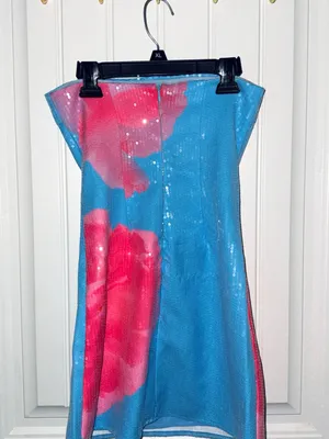 White Fox Boutique Strapless Sequin Mini Dress thumbnail 3