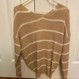 Altar’d State Twist Back, off the shoulder sweater thumbnail 1