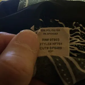 Vtg Y2K black floral sexy top thumbnail 4