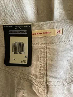 Levi’s Women's‎ High-Rise Casual Shorts in Light Beige-Linen thumbnail 4