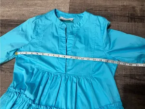 KASIA RESORT Anthropologie Mini Tiered Long Sleeve Dress thumbnail 7