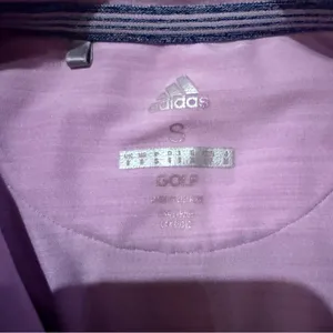 Adidas Golf Pink Short Sleeve 4-Button Polo Shirt‎ Sz S thumbnail 4