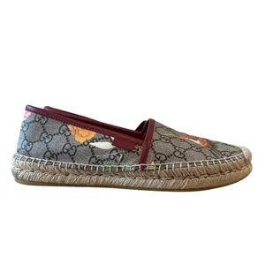 Gucci Tian GG Supreme Espadrille Flats Floral‎ Bird Print 37 thumbnail 7
