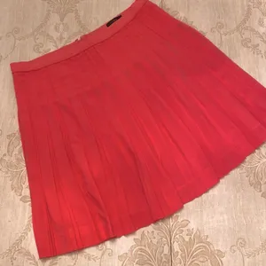 J. Crew Orange Pink Midi A-Line Skirt thumbnail 3