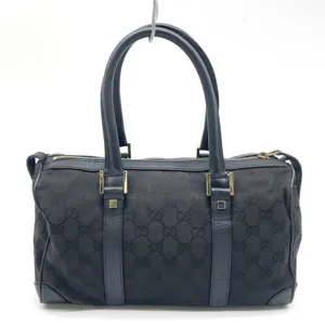 Gucci mini Boston bag canvas and leather thumbnail 5
