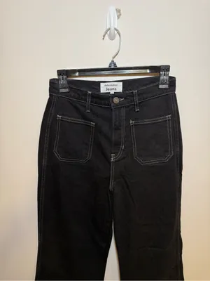 Reformation Jeans Alyssa High Rise Wide Leg Long Jeans thumbnail 4