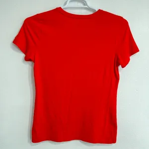 Cabelas Womens Tee Short Sleeve Shirt Red Size‎ Medium Simple Summer Lightweight thumbnail 2