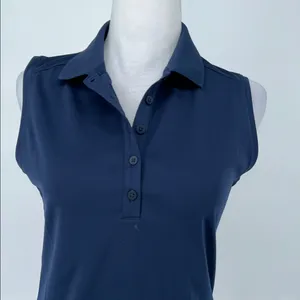 Nike Golf Tour Performance Polo in Navy Blues Sleeveless Shirt size Small thumbnail 4