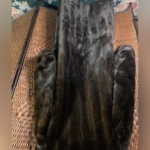 Vintage Faux Fur Long Coat Made in USA Size L thumbnail 9