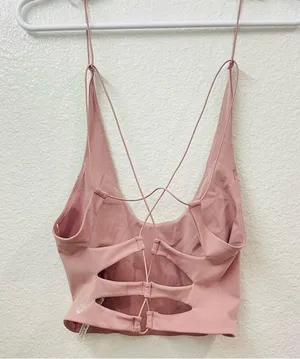 Free People Movement | SHES GOT THE RHYTHM TANK Sz XL Light Pink Yoga Workout thumbnail 4