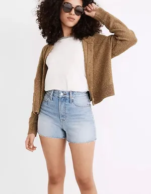 Madewell Curvy Perfect Vintage jean shorts thumbnail 1