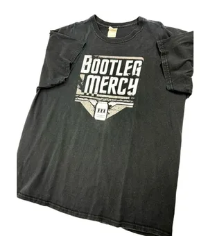 Gildan SKU 2114 Bootleg Mercy XXX Est 2013 Hard Rock Band Black Graphic T-Shirt Size XL thumbnail 1