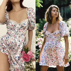 For Love And Lemons Juliet Floral Mini Dress‎ Spring Coquette Summer Size Small thumbnail 2