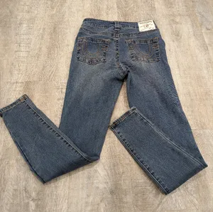 True Religion Jennie Curvy Mid Rise Super Skinny Denim Jeans Size 26 thumbnail 5