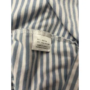 Merokeety Striped T Shirt Dress Blue/White Size L thumbnail 7