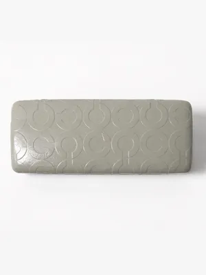 Coach Embossed Logo Large Hard Clamshell Sunglasses Eye Glasses Eyewear Case thumbnail 1