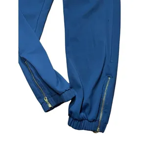 Zyia Active Ankle‎ Zip Jogger Pants Pull On Drawstring Navy Athleisure Women's S thumbnail 4