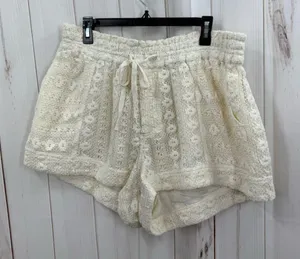 Anthropologie Women’s XL Crochet Lace Shorts Boho thumbnail 1