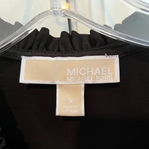 Michael Kors Black Ruffle Sleeve Mini Dress thumbnail 2