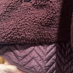 NWOT Cozy Sherpa Snap Sweatshirt Pullover thumbnail 8