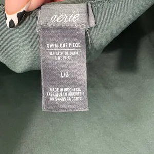 Aerie Olive Green Scoop Back One Piece Swimsuit - Size‎ L/G thumbnail 3