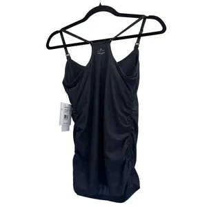 Beyond Yoga "Beyond the Bump" Nursing Tank Top, Charcoal Heather, Size XS, NWT thumbnail 2