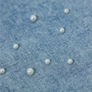 Blue Pearl-Embellished Women's Jeans thumbnail 8