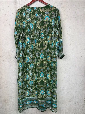 Natural Life Lula Tiered Maxi Floral Boho Ruffled Cottagecore Dress M NEW thumbnail 5