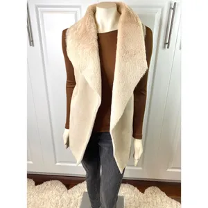 Twelfth Love Make Snow Angels Faux Fur Shawl Vest thumbnail 2