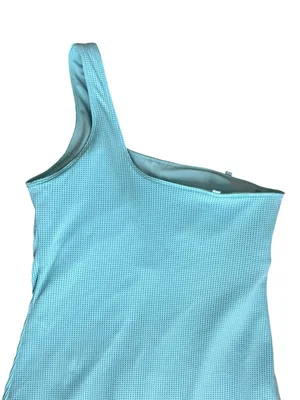 Beach Riot Women’s Harlee One Shoulder Mesh Tennis Mini Dress In Blueberry Ice thumbnail 9