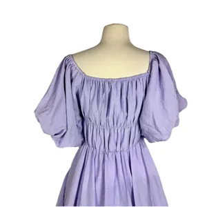 Altard State Dress Med Purple Lilac Babydoll Mini Layered Puff Sleeve Fairy thumbnail 7