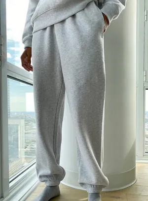 TNA CozyAF Mega Sweatpants Fleece Gray Joggers 1X thumbnail 1