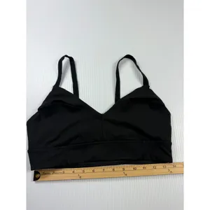 FP Movement Sports Bra‎ V-Neck Medium Support Black Activewear Bra Size L thumbnail 2