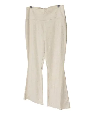 NEW BETTER TOGETHER Beige Flare Yoga Pants Size XL thumbnail 3