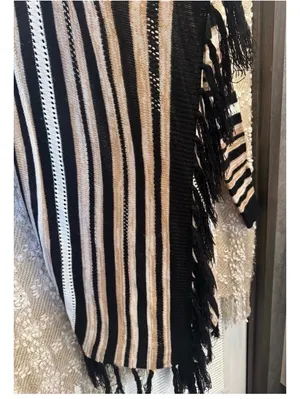 Western Bohemian cardigan with fringe Size M thumbnail 3