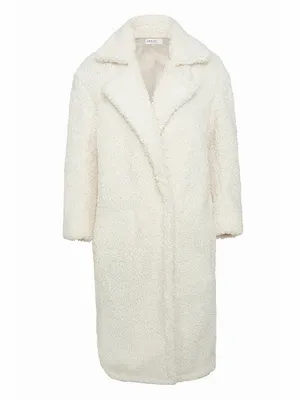 House of CB Bear Coat Milk White Size Small NWT Faux Fur Sherpa thumbnail 13