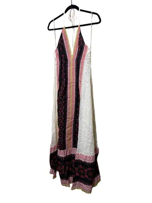 Free People Cubana Border Print Halter Maxi Dress NWT Medium thumbnail 5