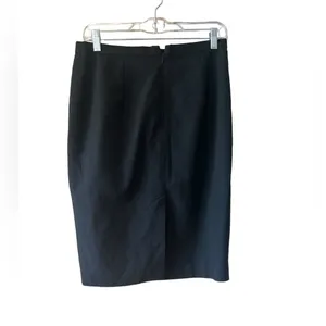 Michael Kors Womens Pencil Skirt Black Back Vent Solid Stretch 6 thumbnail 3